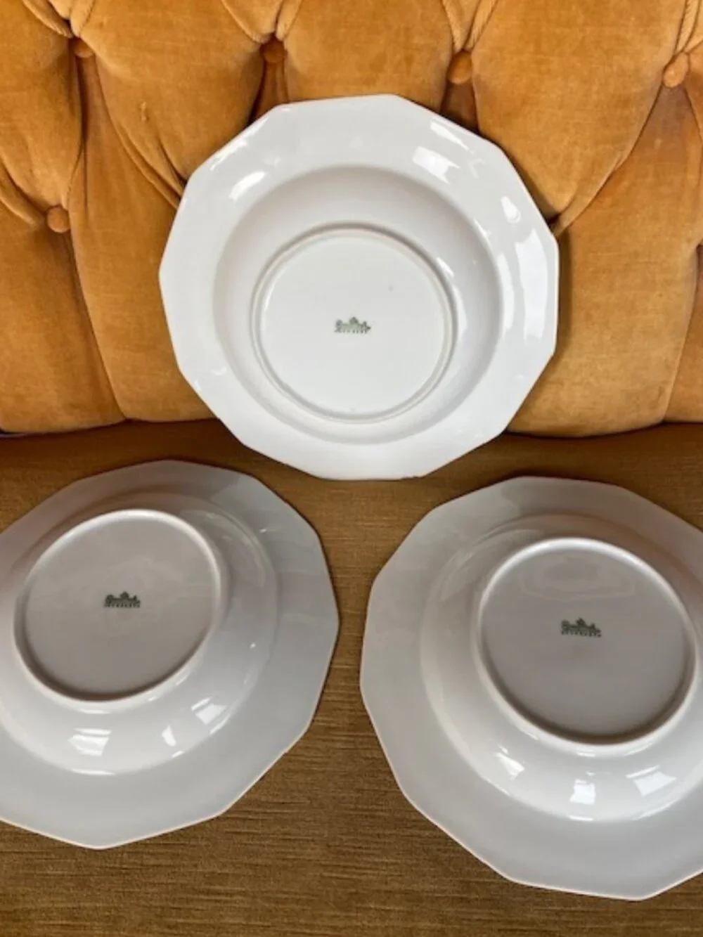 Rosenthal China Germany Continental Maria All White Rim Soup Bowls, 3, - 8 5/8